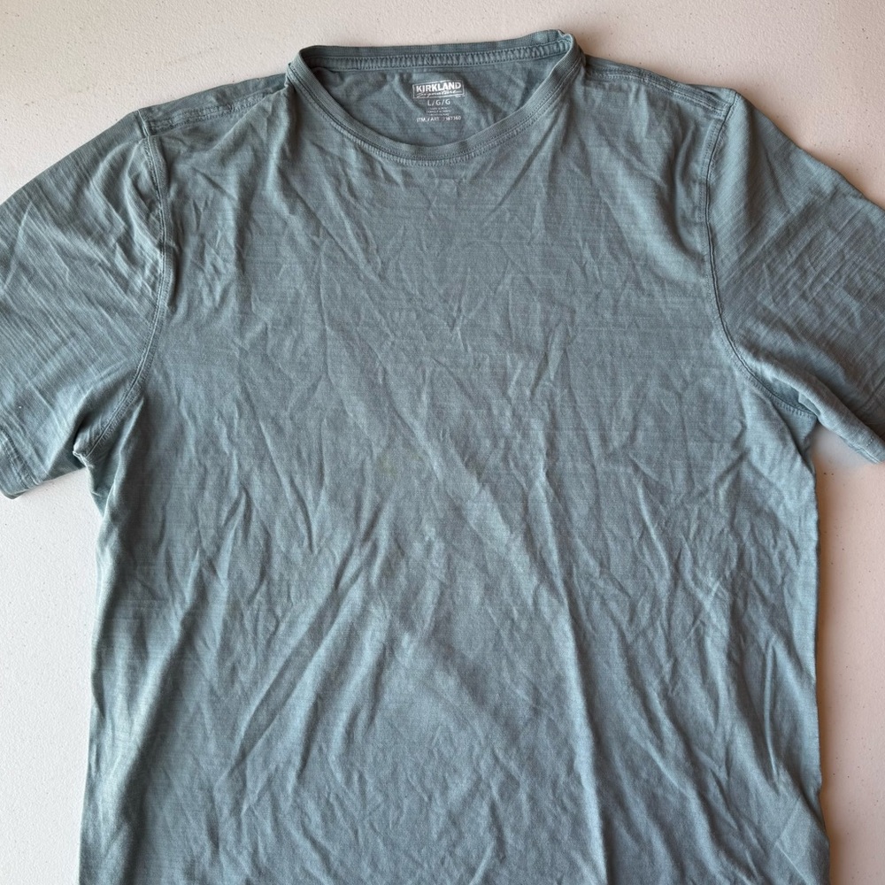 Kirkland Signature 100% Cotton Men's Short Sleeve Tee | L
